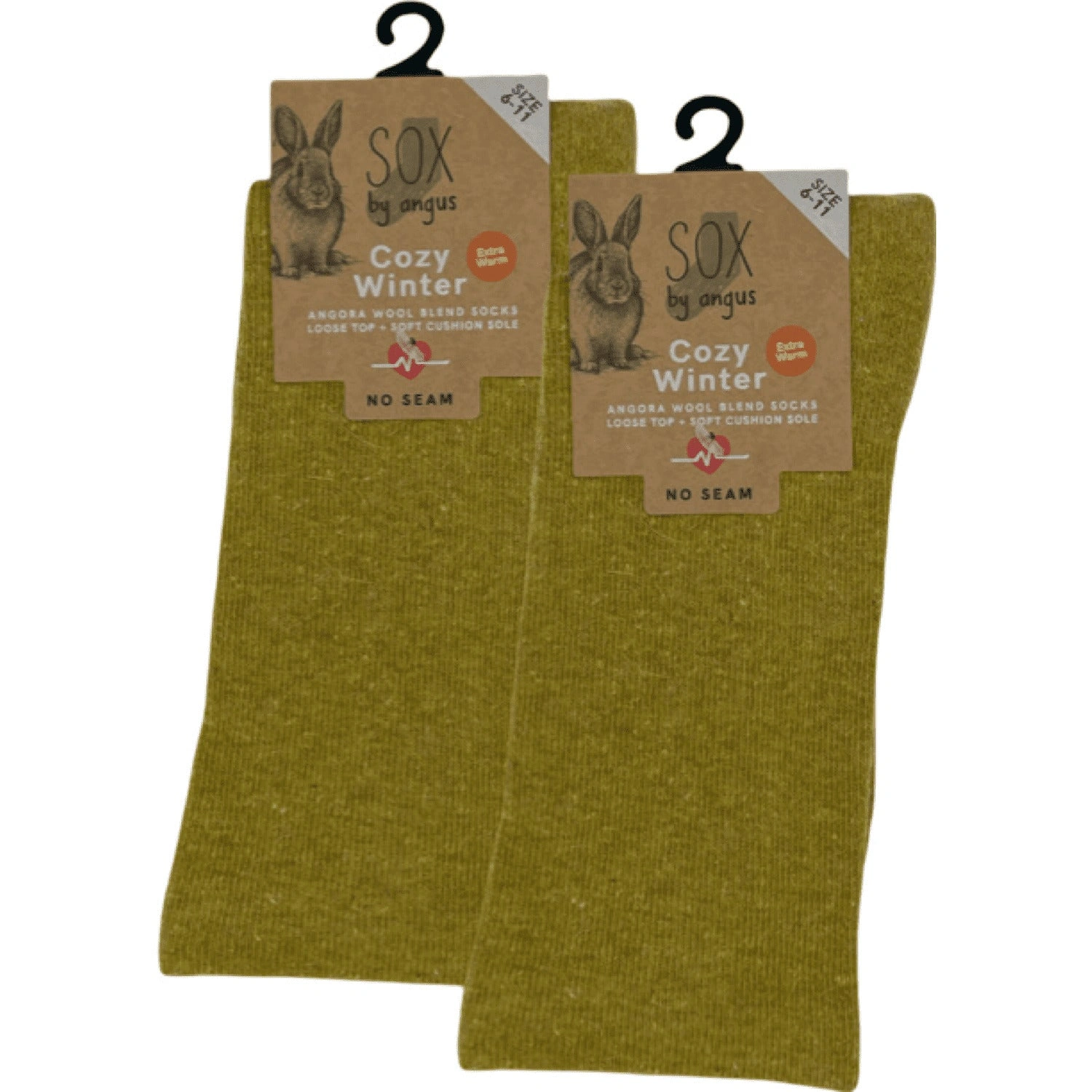 Cozy Angora Cloud Socks: Mustard Bliss NO Seam! Loose Top, Ultra Comfort, Feels Divine!